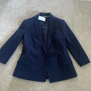 bananna republic navy blue blazer new with tags